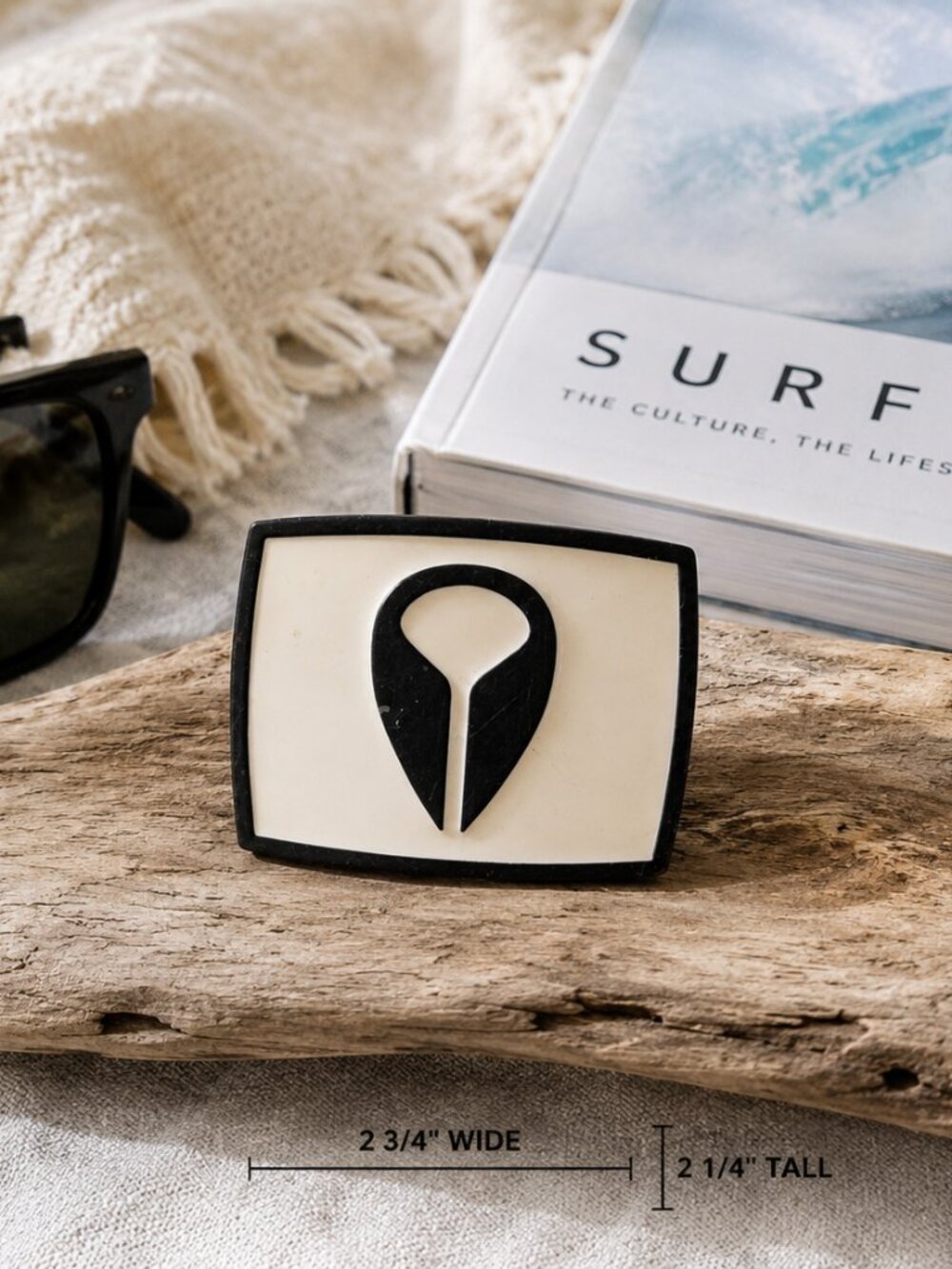 Nixon Icon Logo Belt Buckle Black White Skate Surf Streetwear